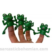 Set of Five Rubber Finger Frog Puppets B01JJQR9CC